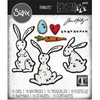 Sizzix Thinlits Die Set 15PK - Bunny Stitch by Tim Holtz 666293
