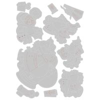 Sizzix Thinlits Die Set 10PK Santa and Elves
