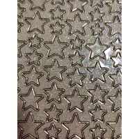 Starform Sticker Sheet 4 x 9 Inch Christmas Stars Gold