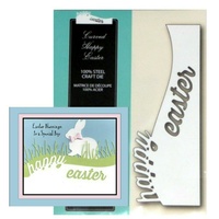 Memory Box Die Curved Happy Easter 99349 
