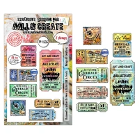 AALL & Create A6 Little Post Office Stamp Set & Marching Die