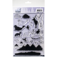 Amy Design Clear Stamps Winter Friends