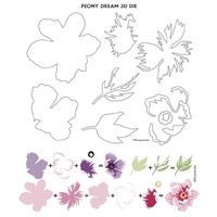 Altenew Peony Dream 3D Die Set ALT2029