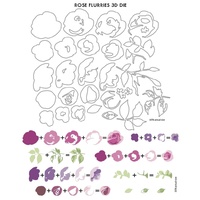 Altenew Rose Flurries 3D Die Set ALT2030