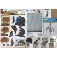 Special Aussie Die Stamp Embossing Folder Decoupage Bundle