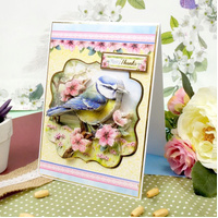 Hunkydory Crafts Beautiful Birds Deco-Large Set - Brilliant Blue Tit