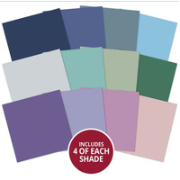 Hunkydory Crafts Colour Block Paper Pad - Frosted Christmas - Matt