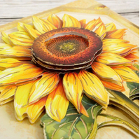Hunkydory Crafts In Full Bloom Deco-Large Set - Sunflower Season