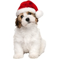 Joy Riders Car Window Cling Holiday Puppy