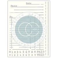 Craft Consortium Stencil - Old Ledger