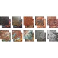 Craft Consortium Double-Sided Paper Pad 12X12 30/Pkg Metal Textures
