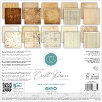Craft Consortium Double-Sided Paper Pad 12X12 30/Pkg Old Ledger