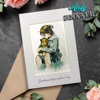 Creative Expressions Andy Skinner All You Need is a Hug 3.5in x 5.25in Pre-Cut Rubber Stamp