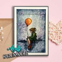 Creative Expressions Andy Skinner Let Your Dreams Take Flight 3.5in x 5.25in Pre-Cut Rubber Stamp