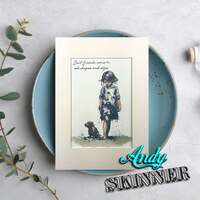 Creative Expressions Andy Skinner Best Friends 3.5in x 5.25in Pre-Cut Rubber Stamp