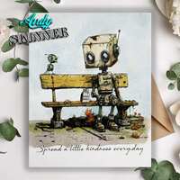 Creative Expressions Andy Skinner Spread a Little Kindness 4.2 in x 3.8 in Pre-Cut Rubber Stamp