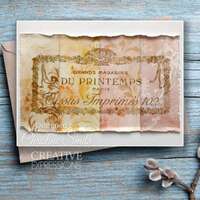 Creative Expressions French Fabric Tags by Taylor Made Journals - 6in x 8in Clear Stamp - CEC1092