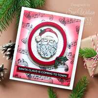 Creative Expressions Santa 6in x 8in Clear Stamp - CEC1102