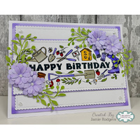 Birthday Garden DL Clear Stamp By Creative Expressions