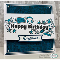 Birthday Tech DL Clear Stamp By Creative Expressions
