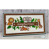 Birthday Safari DL Clear Stamp By Creative Expressions