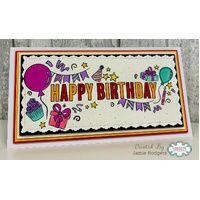 Birthday Celebration DL Clear Stamp By Creative Expressions