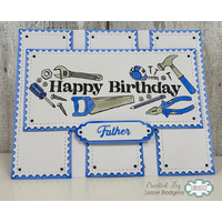 Birthday Tools DL Clear Stamp By Creative Expressions
