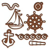 Sue Wilson Dies Fillables Nautical Accessories Die CED21004