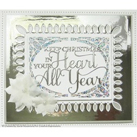 Sue Wilson Dies Festive Collection Deco Snowflake Background CED3203