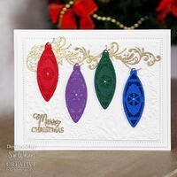 Sue Wilson Dies Festive Collection Snowflake Baubles CED3227