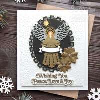 Creative Expressions Sue Wilson Dies Festive Christmas Angel 2024 -  CED3275