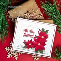 Creative Expressions Sue Wilson Dies Festive Stylish Poinsettia -  CED3276