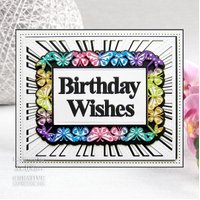 Creative Expressions Sue Wilson Frames and Tags Butterfly Rectangle Craft Die