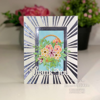 Creative Expressions Sue Wilson Frames and Tags Floral Rectangle Craft Die