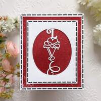 Creative Expressions Sue Wilson Border Collection Love CED7150