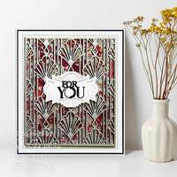Sue Wilson Dies Art Deco Collection - Fan Background - CED7152