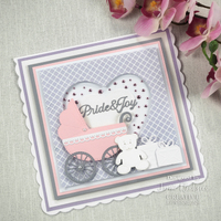 Creative Expressions Jamie Rodgers Sentiments Collection New Baby Craft Die