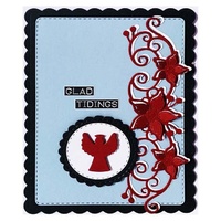 Lisa Horton Dies Stitched Silhouette Christmas Embellishments CEDLH1082