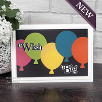 Sue Wilson Noble Shadowed Sentiments Collection Die Wish Big CEDNE010