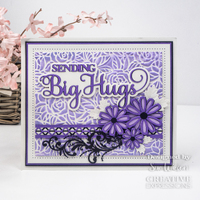 Sue Wilson Noble Shadowed Sentiments Collection Sending Big Hugs CEDNE014