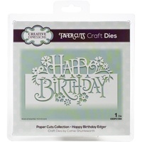 Paper Cuts Collection Die Happy Birthday Edger CEDPC1065