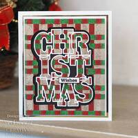 Sue Wilson Big Bold Words Christmas Craft Die & Stamp Set CEDSD019