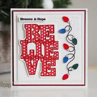 Sue Wilson Big Bold Words Believe Craft Die & Stamp Set CEDSD021