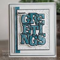 Sue Wilson Big Bold Words Greetings Craft Die & Stamp Set CEDSD022