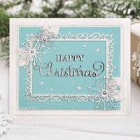 Sue Wilson Shadowed Sentiments Festive Happy Christmas Craft Die CEDSS028