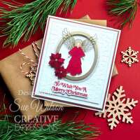 Sue Wilson Festive Shadowed Sentiments - To Wish You A Merry Christmas - CEDSS053