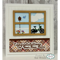 Four Panel Window Craft Die By Sue Wilson