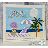 Hope Your Days Are Sunny & Bright Craft Die By Sue Wilson