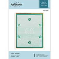 Spellbinders Cut and Emboss Folders Flora Banner CEF-009