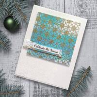 Creative Expressions Yuletide Wave 4 x 6 in Pre Cut Rubber Stamp CER047